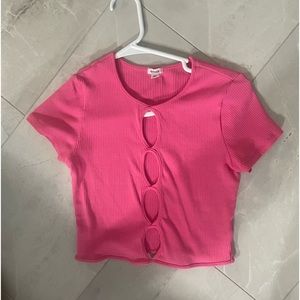 pink garage tee